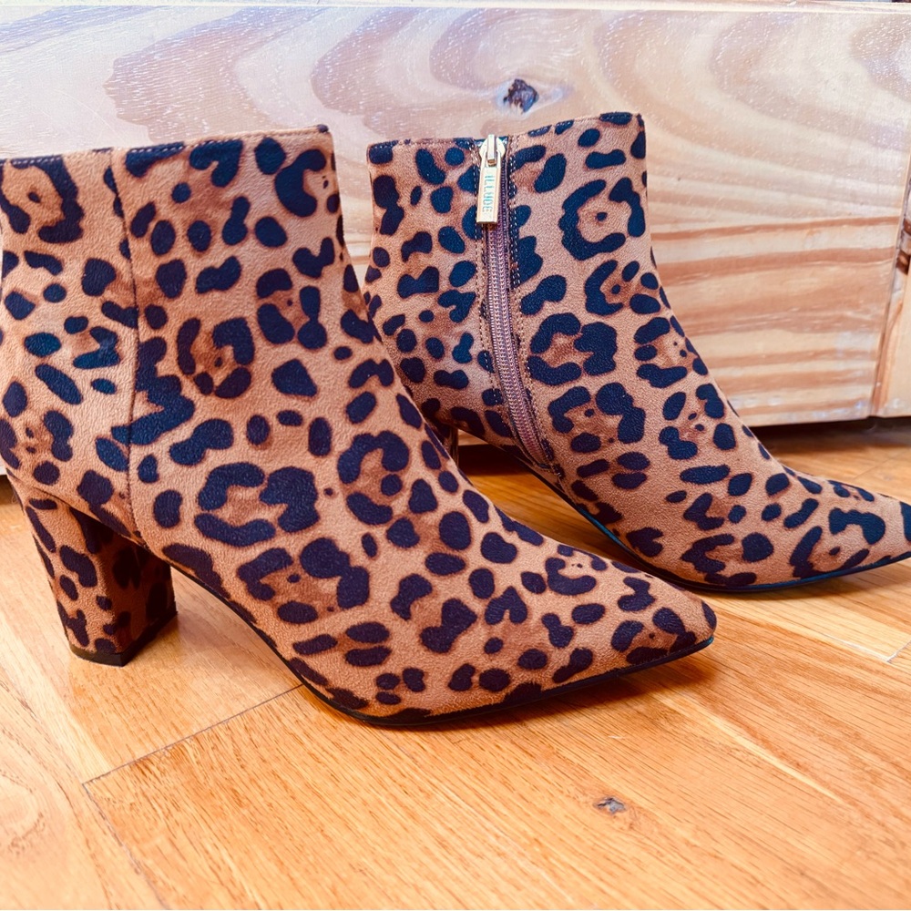 Stylish Leopard Print Ankle Booties